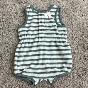 Janie and Jack terry cloth bubble romper 3-6 months